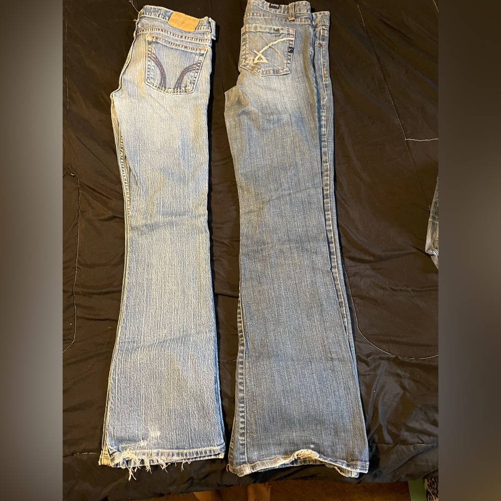 2 pairs of used jeans. Hollister and Vanity $25 for both pairs